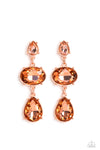 Paparazzi Accessories Royal Appeal - Copper Earrings