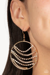 Paparazzi Accessories Fighting Fortune - Gold Earrings