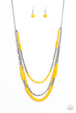 Paparazzi Accessories Newly Neverland - Yellow Necklace