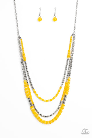 Paparazzi Accessories Newly Neverland - Yellow Necklace