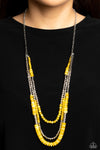 Paparazzi Accessories Newly Neverland - Yellow Necklace