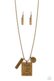 Paparazzi Accessories Sunshine Sight - Brass Necklace