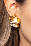 Paparazzi Accessories Miami Magic - Gold Clip-on Earrings