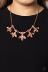 Paparazzi Accessories Dauntlessly Debonair - Copper Necklace