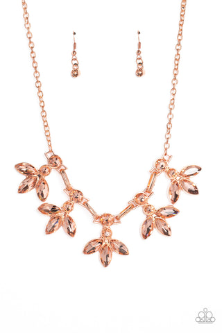 Paparazzi Accessories Dauntlessly Debonair - Copper Necklace