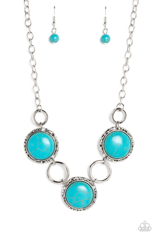 Paparazzi Accessories Saharan Scope - Blue Necklace