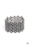 Paparazzi Accessories DECO in the Rough - Silver Bracelet