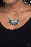 Paparazzi Accessories Frosted Florescence - Blue Necklace