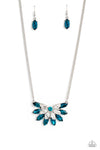 Paparazzi Accessories Frosted Florescence - Blue Necklace