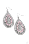 Paparazzi Accessories Spirited Socialite - Pink Earrings