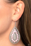 Paparazzi Accessories Spirited Socialite - Pink Earrings