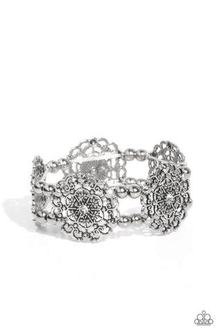 Paparazzi Accessories Ornamental Occasion - White Bracelet