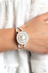 Paparazzi Accessories Put On The GLITZ - White Bracelet