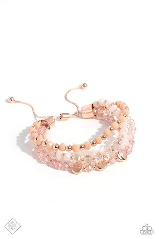 Paparazzi Accessories Dewy Delight - Rose Gold Bracelet