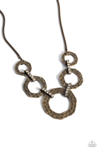 Paparazzi Accessories Rounded Redux - Brass Necklace