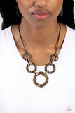 Paparazzi Accessories Rounded Redux - Brass Necklace