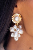 Paparazzi Accessories Long Time No SEA - Gold Earrings