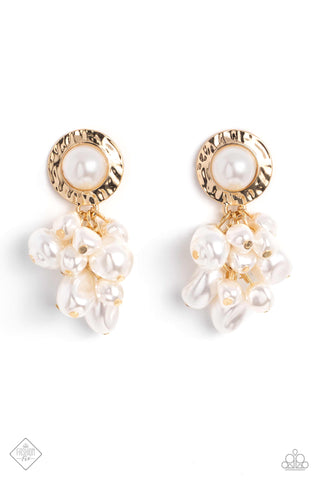 Paparazzi Accessories Long Time No SEA - Gold Earrings