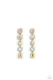 Paparazzi Accessories Sophisticated Stack - Gold Multi Earrings