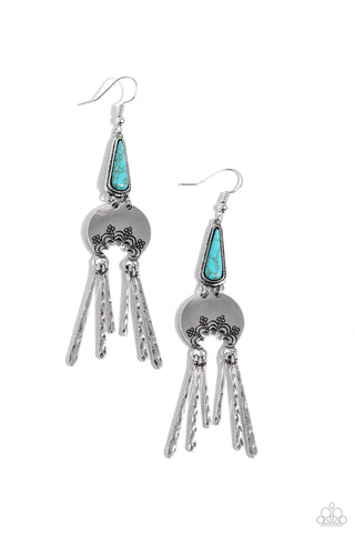 Paparazzi Accessories Highland Haute - Blue Earrings