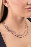 Paparazzi Accessories Tasteful Tiers - Red Necklace