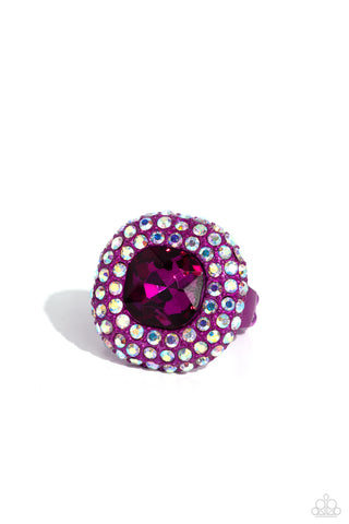 Paparazzi Accessories Glistening Grit - Pink Ring