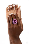 Paparazzi Accessories Glistening Grit - Pink Ring