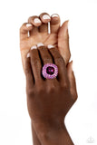 Paparazzi Accessories Glistening Grit - Pink Ring