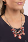 Paparazzi Accessories Dewy Disposition - Orange Necklace