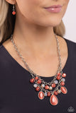 Paparazzi Accessories Dewy Disposition - Orange Necklace