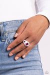 Paparazzi Accessories Blinding Behavior - Pink Ring