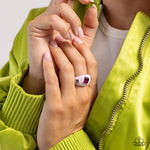 Paparazzi Accessories Blinding Behavior - Pink Ring