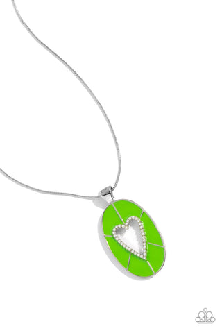 Paparazzi Accessories Airy Affection - Green Necklace