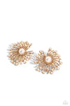 Paparazzi Accessories Fancy Fireworks - Gold Earrings