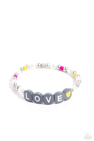 Paparazzi Accessories Love Language - Silver LOVE Bracelet