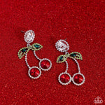 Paparazzi Accessories Cherry Picking - Red Earrings