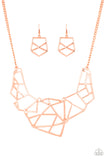 Paparazzi Accessories World Shattering - Copper Necklace