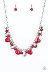 Paparazzi Accessories Flirtatiously Florida Red Necklace