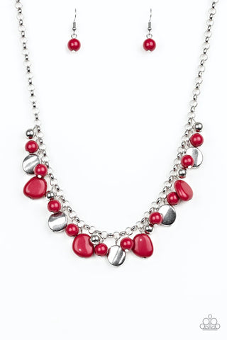 Paparazzi Accessories Flirtatiously Florida Red Necklace