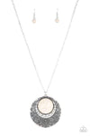 Paparazzi Accessories Medallion Meadow White Necklace