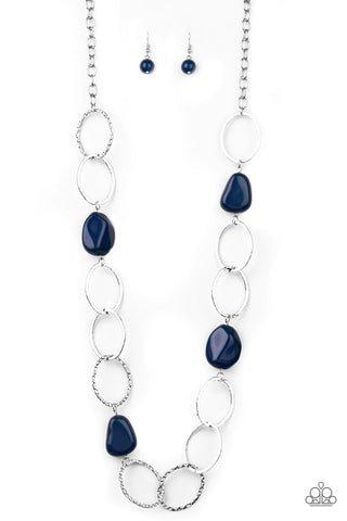 Paparazzi Accessories Modern Day Malibu Blue Necklace