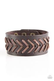 Paparazzi Accessories Take Me Out to the Ball Game Brown Urban Bracelet