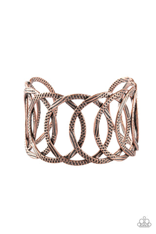 Paparazzi Accessories Circa de Contender - Copper Bracelet