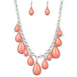 Paparazzi Accessories Jaw Dropping Diva Orange Necklace