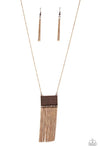 Paparazzi Accessories Totally Tassel Copper Necklace