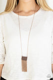 Paparazzi Accessories Totally Tassel Copper Necklace